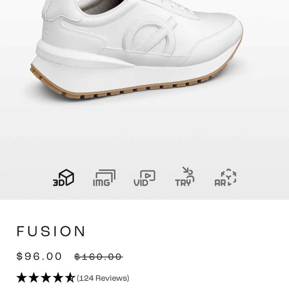 Women's White Loci Fusion Sneakers